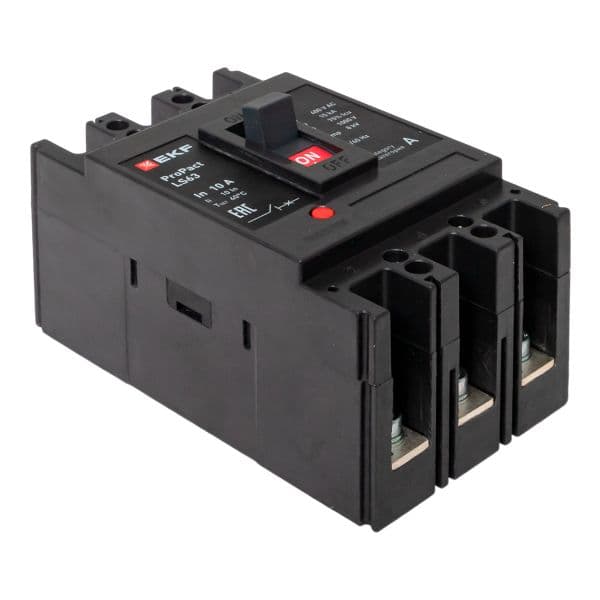 EKF Выключатель автоматический в литом корпусе ProPact LS63 10А 3P 15кА — миниатюра 8