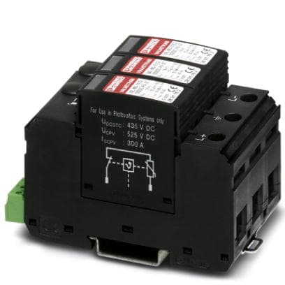 Phoenix Contact VAL-MS-T1/T2 1000DC-PV/2+V-FM Молниеотвод / разрядник для защиты от импульсных перенапряжений типа 1/2 2801161