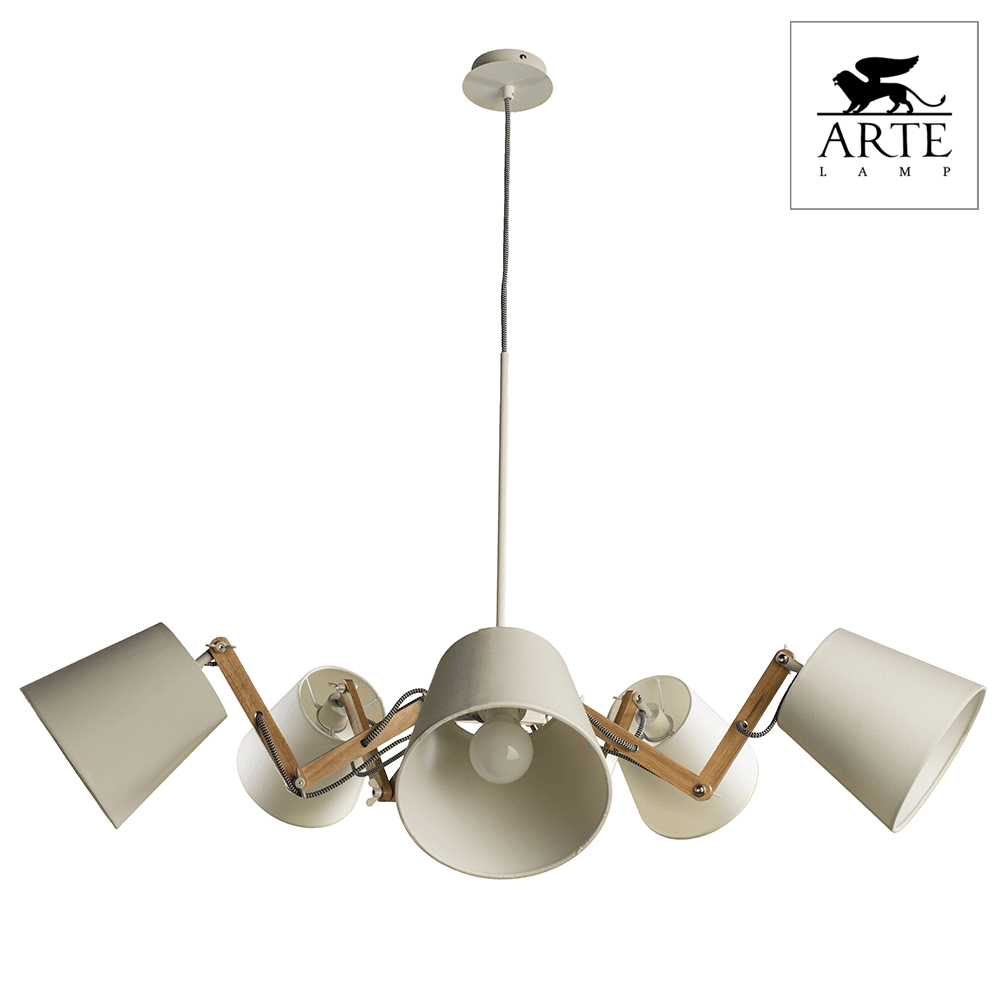 Arte Lamp Pinocchio Белая Люстра 40W E14 A5700LM-5WH — миниатюра 4