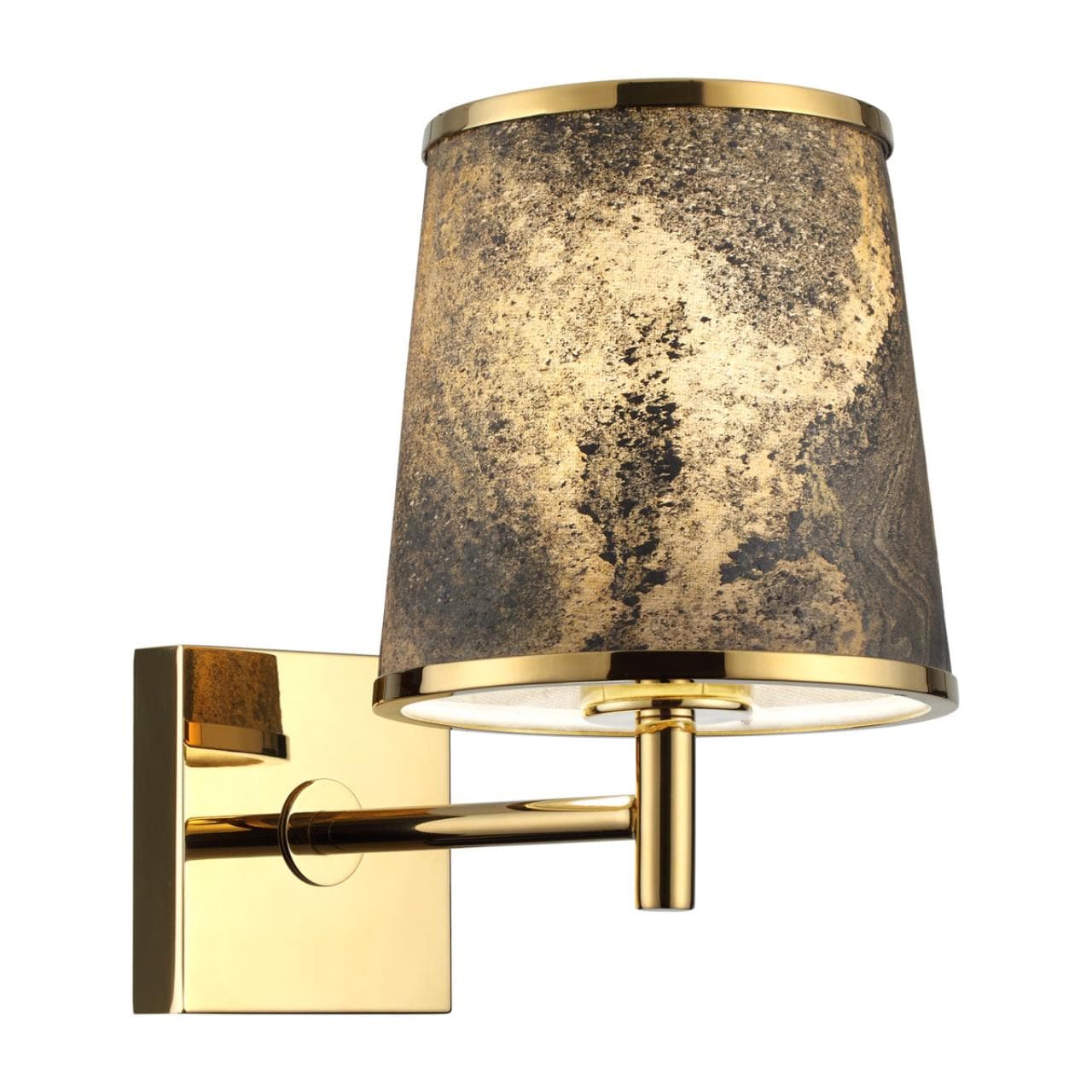 Odeon Light 5064/1W MODERN ODL24 405 античн.бронза/серо-беж./металл/натур.камен."шпон" Бра E27 LED 1*10W BERGI