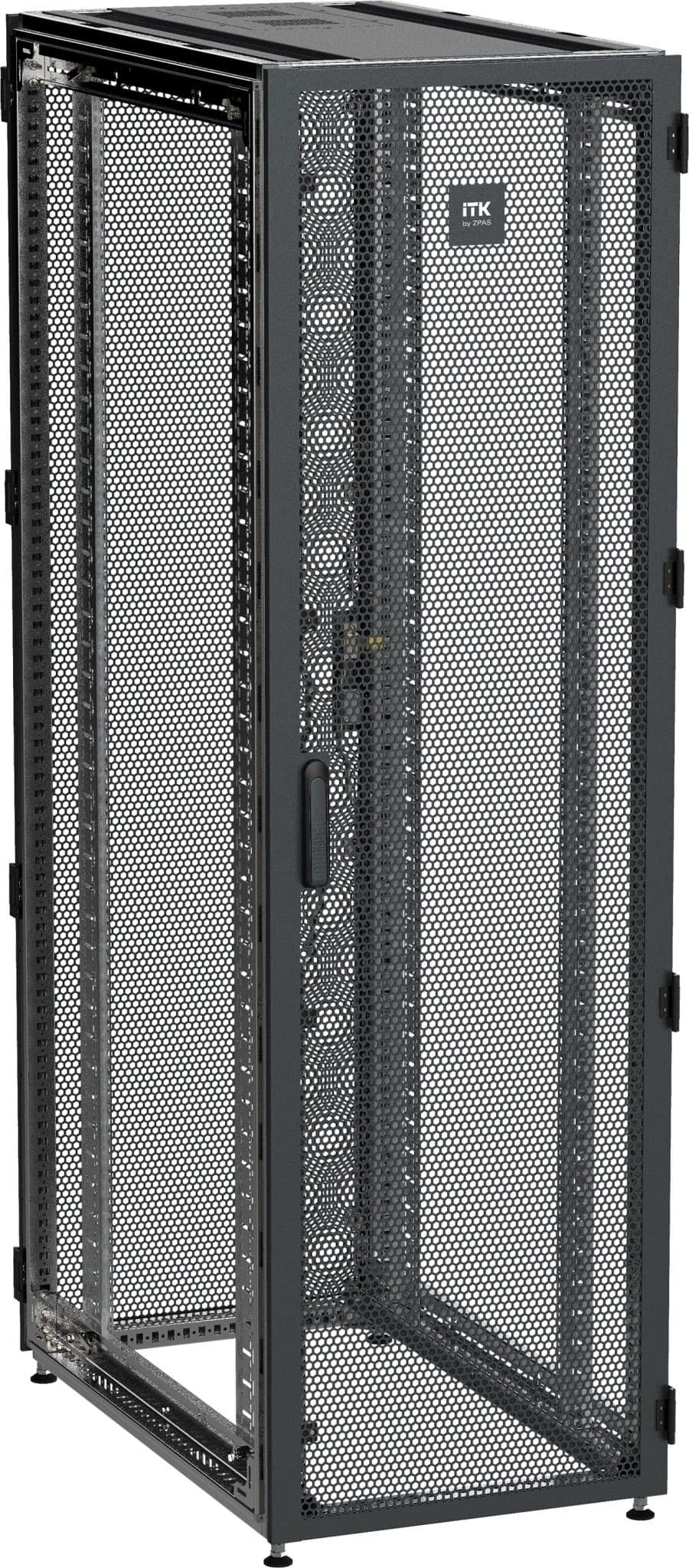 IEK ZPAS ITK Шкаф серв. 19" 42U 600х1200мм одноствор. чер. РФ ZP05-42U-0612-PP-R