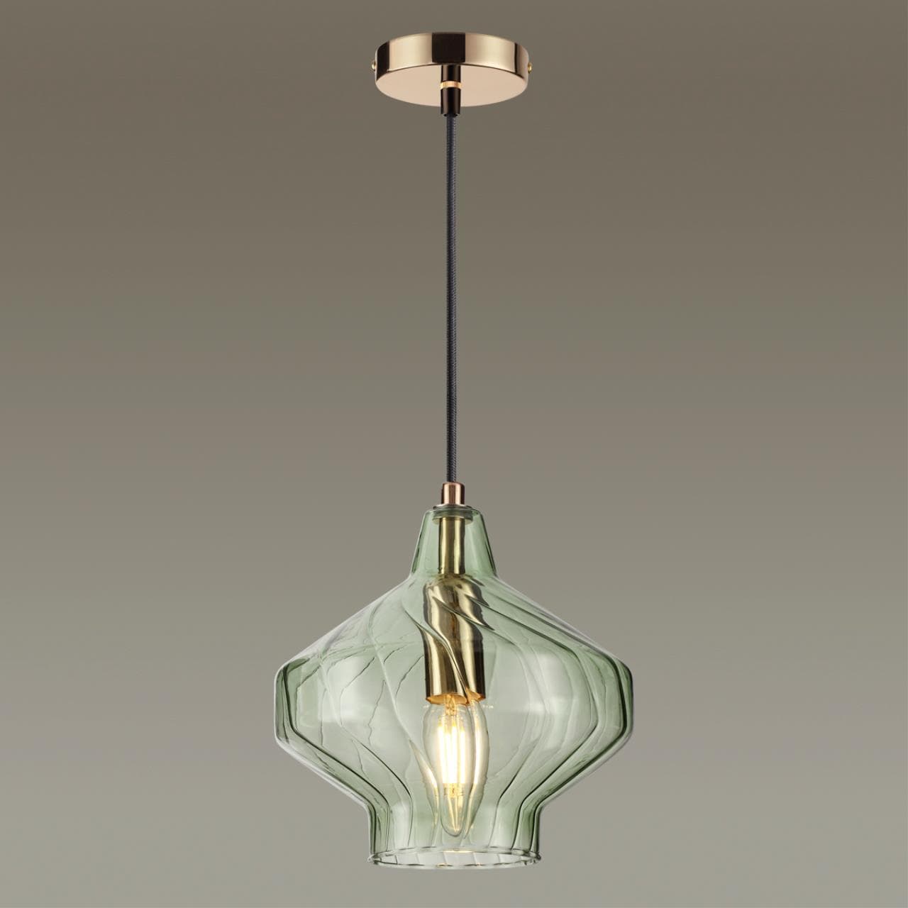 Lumion 4585/1 SUSPENTIONI LN21 золотой, зеленый Подвес E14 60W 220V DOVE — миниатюра 3