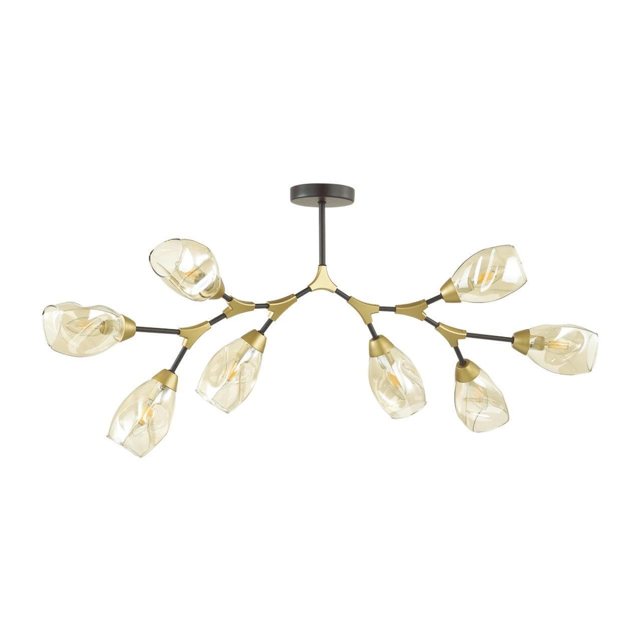 Lumion 4563/8C MODERNI LN21 черный, золотой Люстра потолочная E14 8*40W 220V FAWN