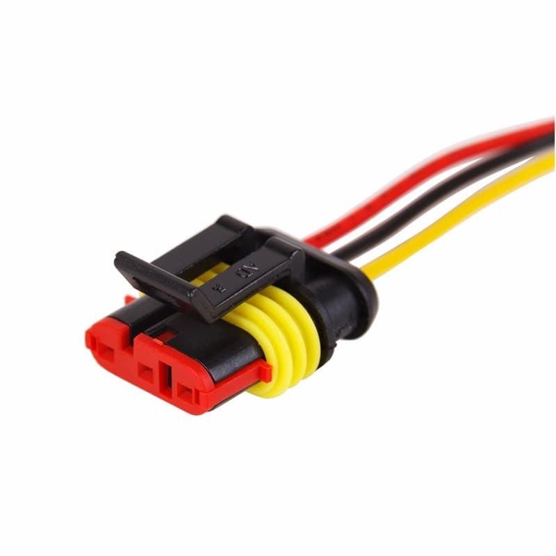 DJ7041-1.5-21 Автомобильный Разъем гнездо с проводом 20см (4-х контактный) Rexant 16-0314-9