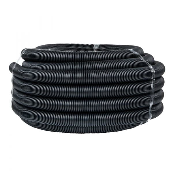 EKF PROxima Труба гофр. FRHF с зондом d40мм (25м.) черная Plast