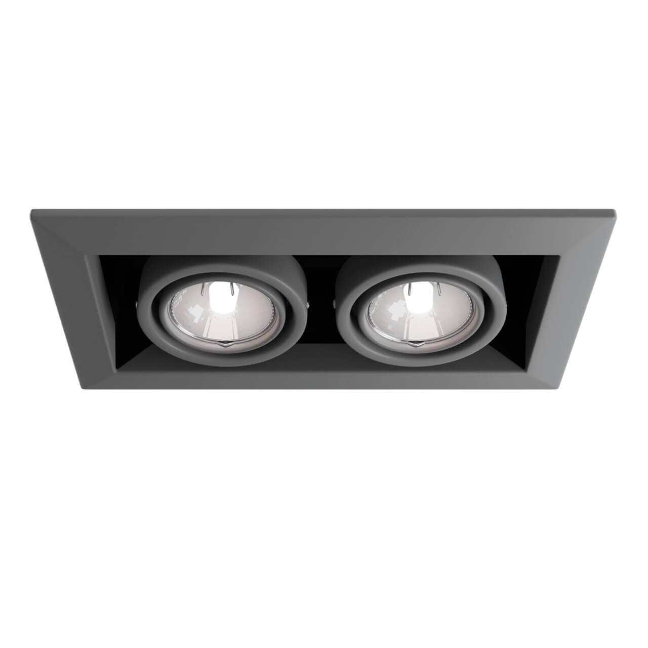 Maytoni DownLight Metal Серый Встроенный светильник 2xGU10 50W DL008-2-02-S — миниатюра 12