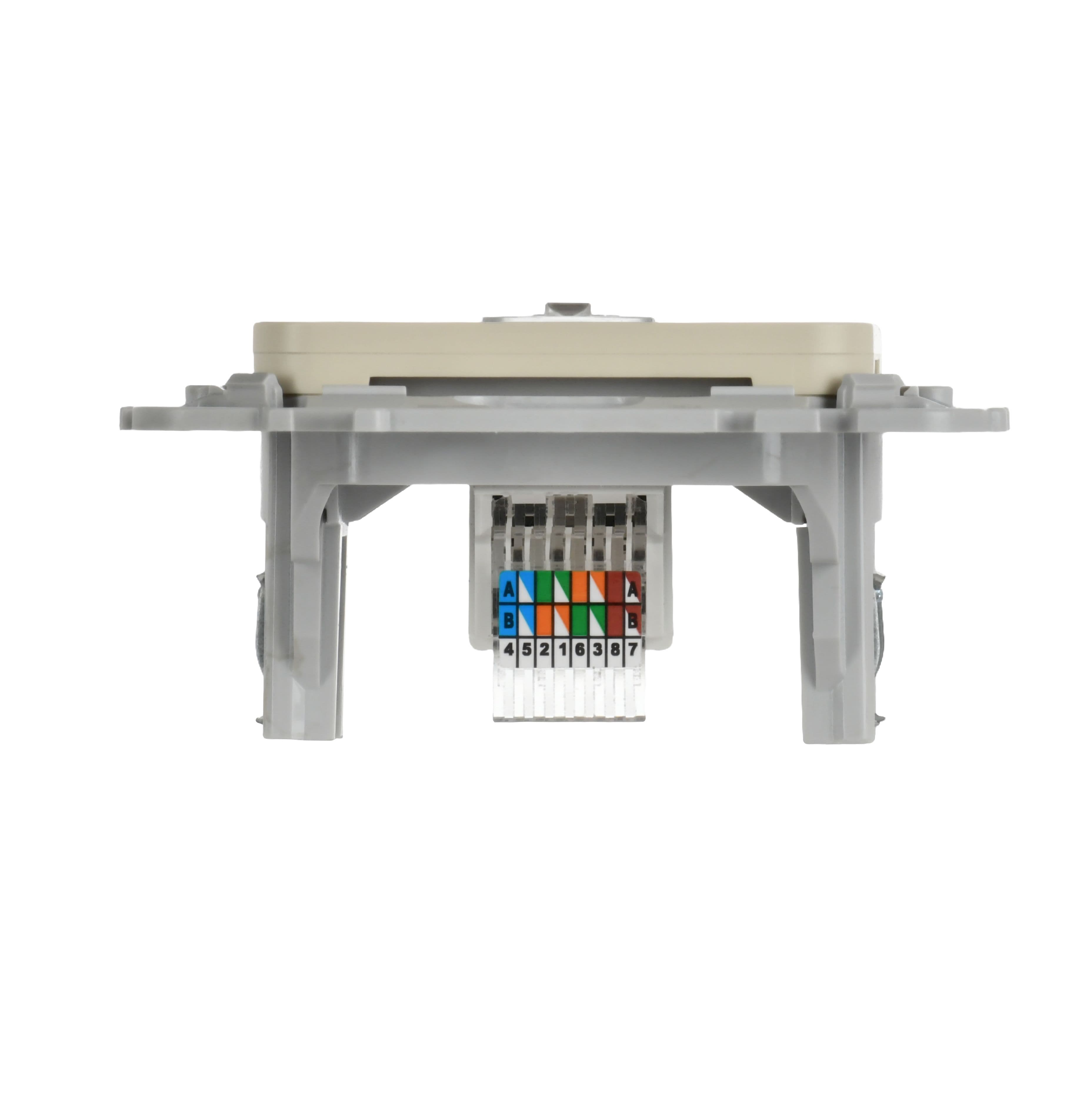 IEK FLITE Сливочный Розетка компьютерная RJ45 категория 5Е UTP — миниатюра 4