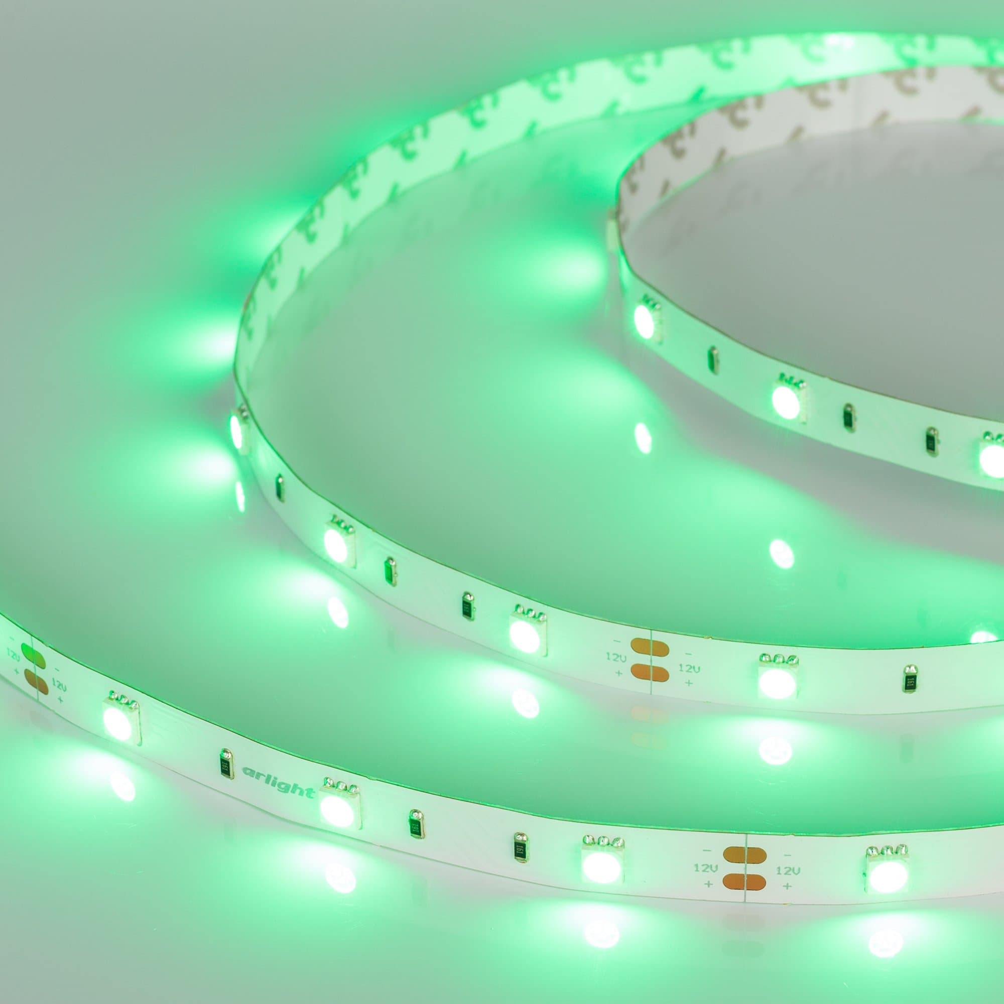 Arlight Светодиодная лента RT 2-5000 12V Green (5060, 150 LED, LUX) (7.2 Вт/м, IP20) 010593 — миниатюра 3