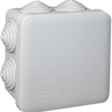 PE Коробка распределительная, квадратная, 7 вводов, IP55, 80x80x50мм PE 120 080