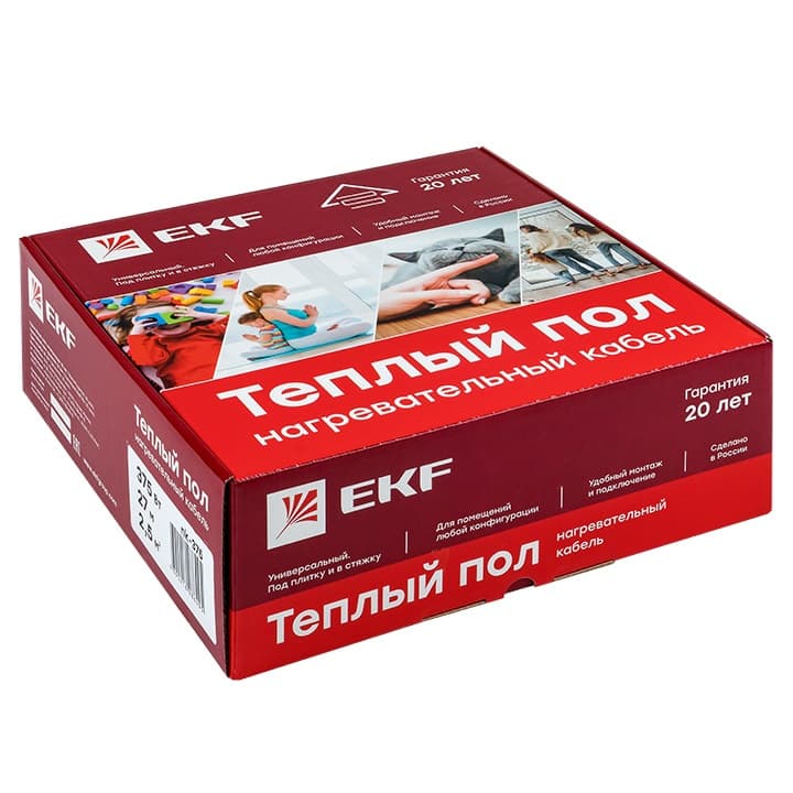 EKF Теплый пол (нагревательный кабель) 2250Вт 152 м 15 м2 Proxima — миниатюра 3