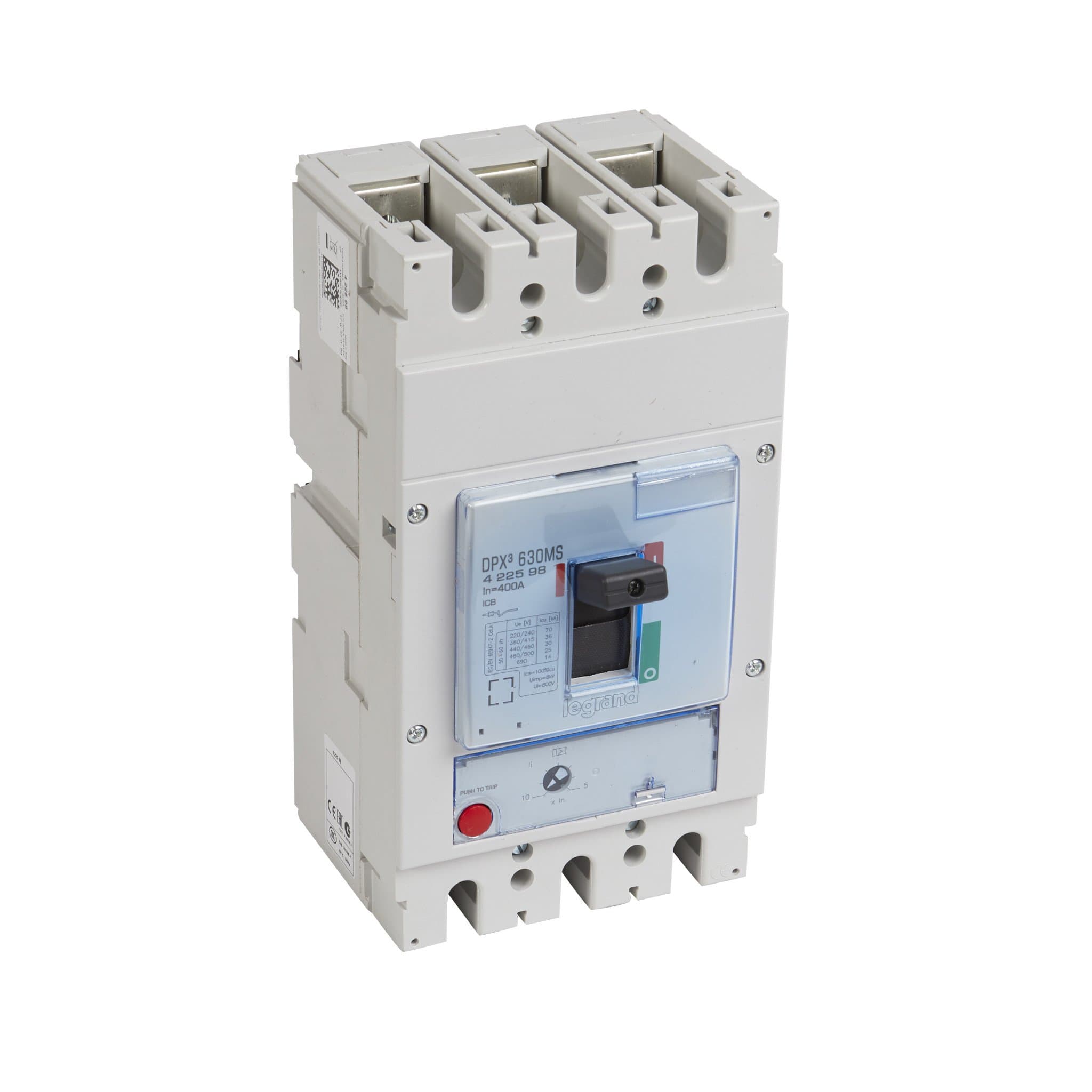 Legrand DPX3 630 400A 3П 36кА только магнитный расцепитель 422598