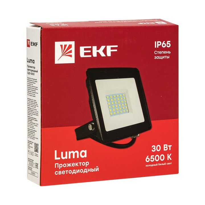 Прожектор светодиодный СДО-3003 30Вт 6500К IP65 EKF Basic — миниатюра 2