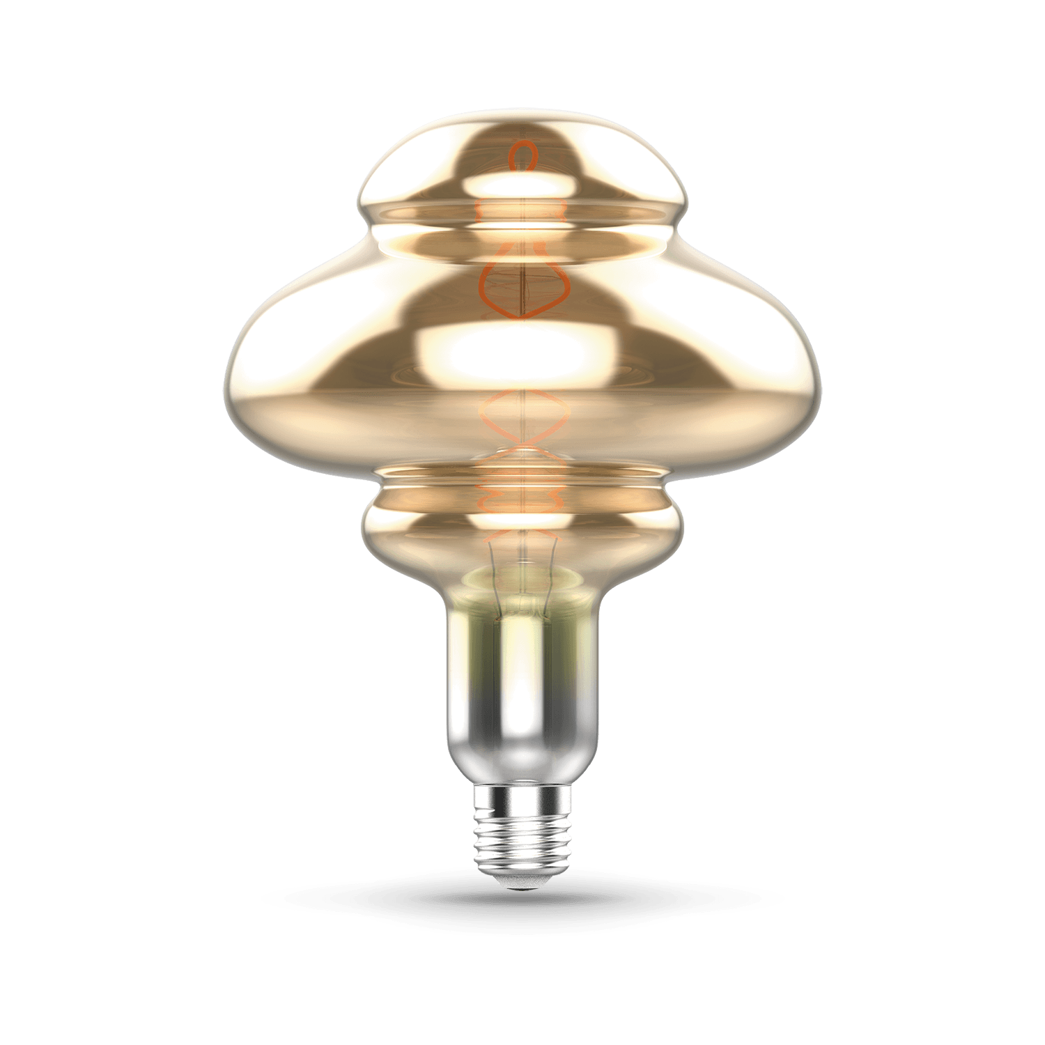 Gauss Лампа Filament BD160 8W 330lm 2400К Е27 gray flexible LED 162802008 — миниатюра 5