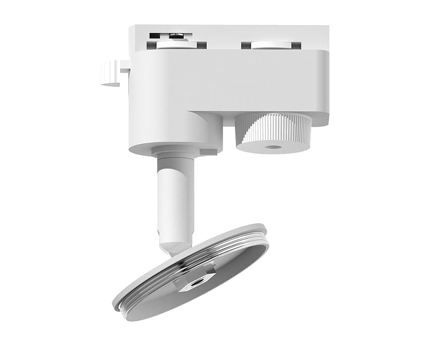 Ambrella Крепеж трековый поворотный для корпуса светильника с диаметром отверстия D60mm A2520 SWH белый песок D60*H90mm Out85mm — миниатюра 1