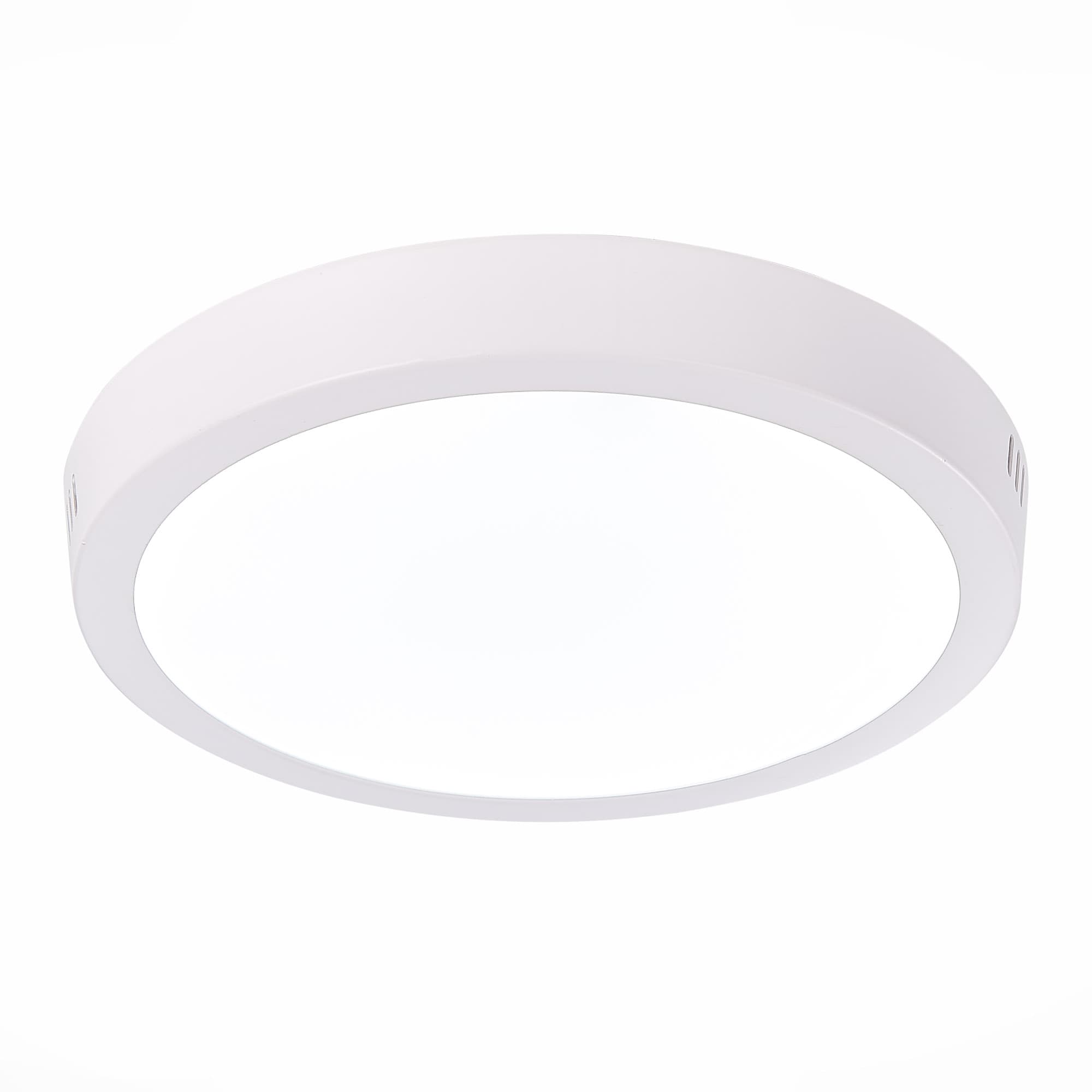 ST Luce ST112.532.18 Светильник настенно-потолочный Белый LED 1*18W 3000K 1 225Lm Ra80 120° IP20 D210xH28 90-265V