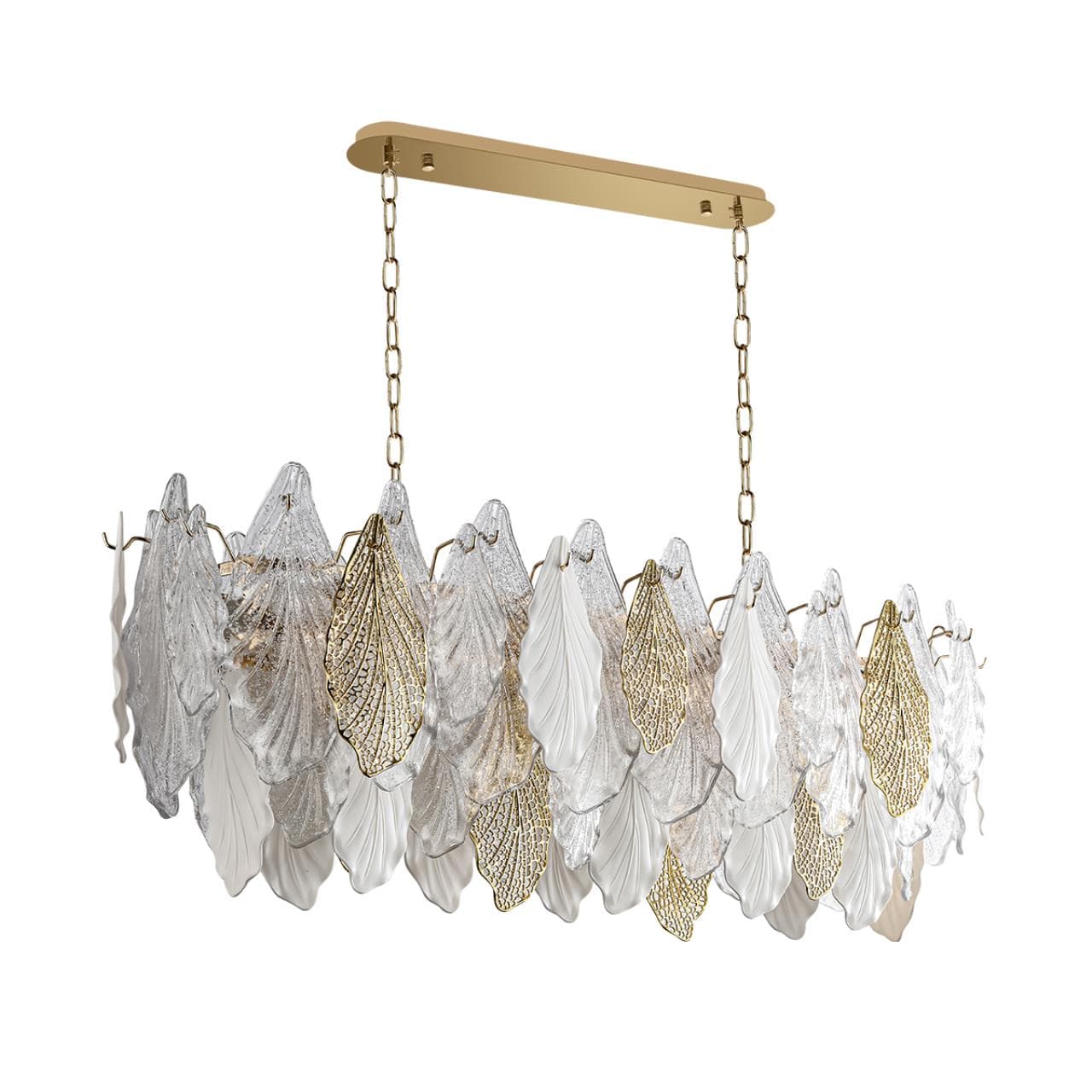 Odeon Light 5052/14 HALL ODL24 507 золото/белый/прозрачный/металл/стекло/фарфор/металл Люстра E14 14*40W LACE