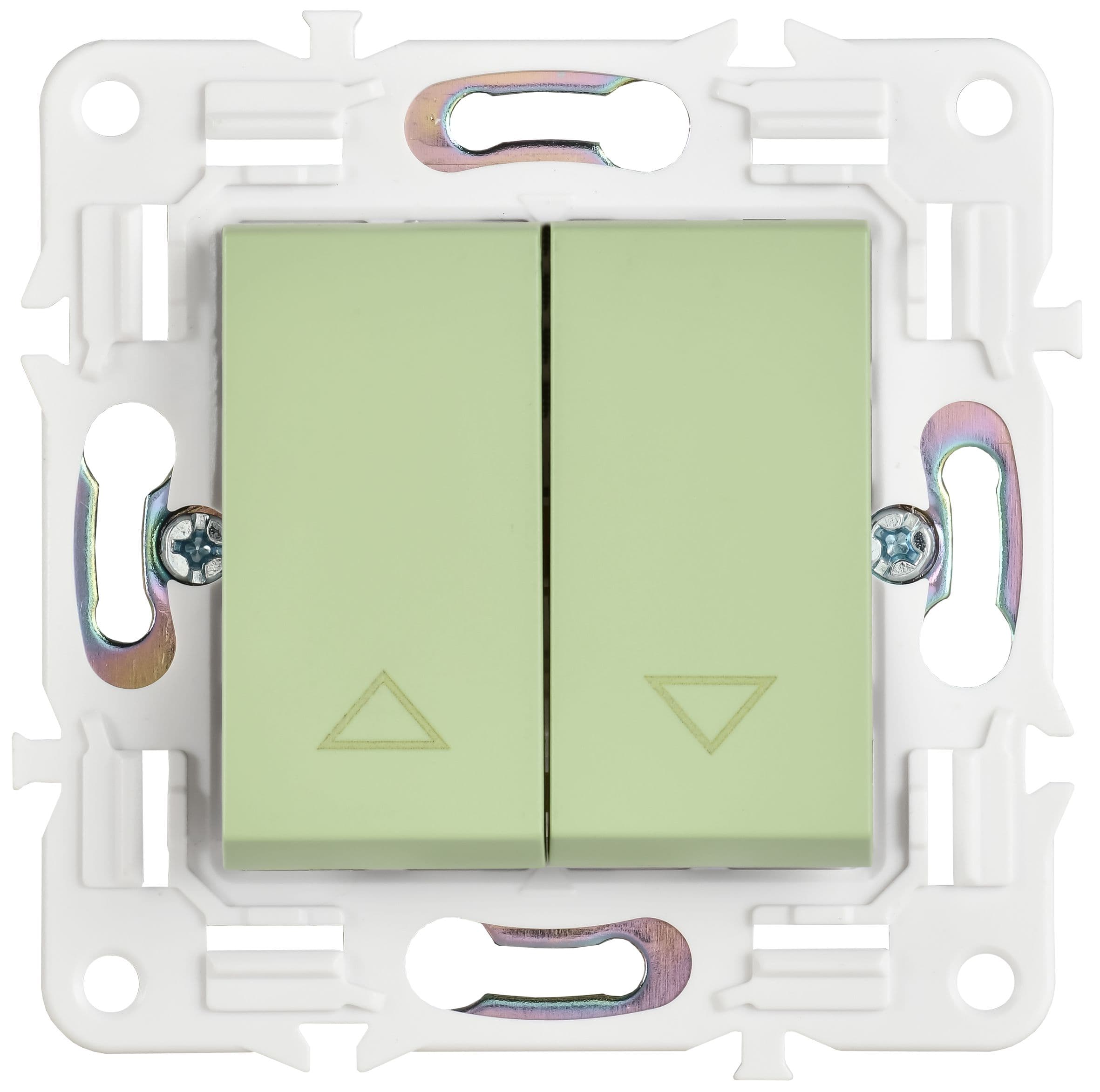 IEK SKANDY Мятный Выключатель жалюзи 10А SK-V12G — миниатюра 2