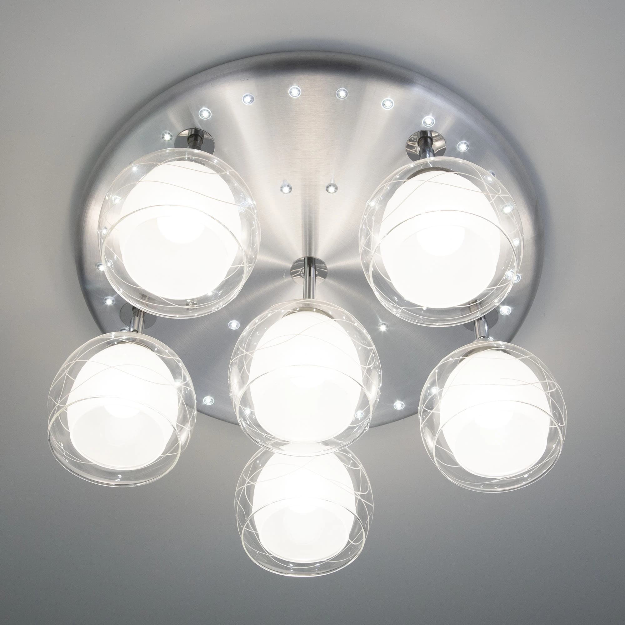 Citilux CL158162 Самба+LED Алюм+Хром Светильник Люстра — миниатюра 3