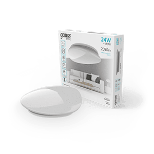 Gauss Светильник Basic Space Stone НПС 24W 2050lm 4000K  220-240V IP20 370*340*90 LED 1/20 995438224
