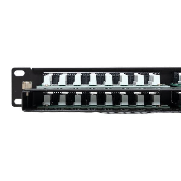 EKF Патч-панель высокой плотности TERACOM PRO 19'' Cat.5E 1U неэкранированная UTP 48 портов RJ-45 Dual IDC с органайзером — миниатюра 11