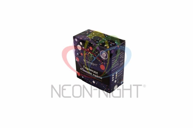 NEON-NIGHT Гирлянда "Твинкл Лайт" 10 м, темно-зеленый ПВХ, 80 LED, цвет белый 303-045 — миниатюра 2