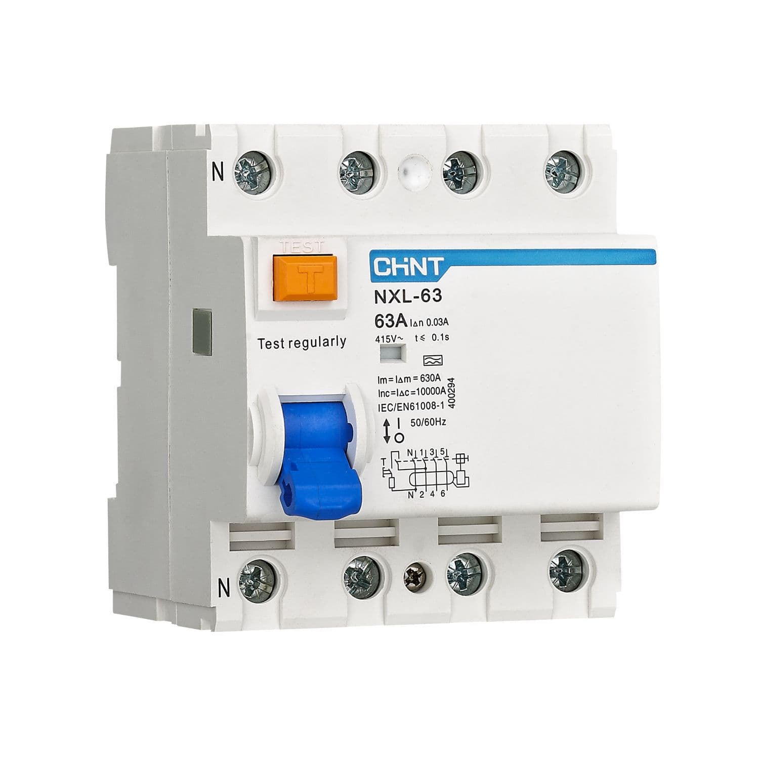 CHINT УЗО NXL-63 6kA 3P+N 25A 30mA AC АХ (R)
