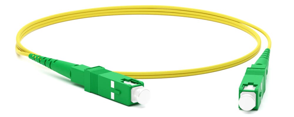 Hyperline FC-S2-9-SC/AR-SC/AR-H-1M-LSZH-YL Патч-корд волоконно-оптический (шнур) SM 9/125 (OS2), SC/APC-SC/APC, 2.0 мм, simplex, LSZH, 1 м 246456