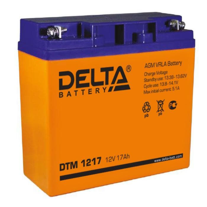 Delta Аккумуляторная батарея DTM 1217 (12V/17Ah)