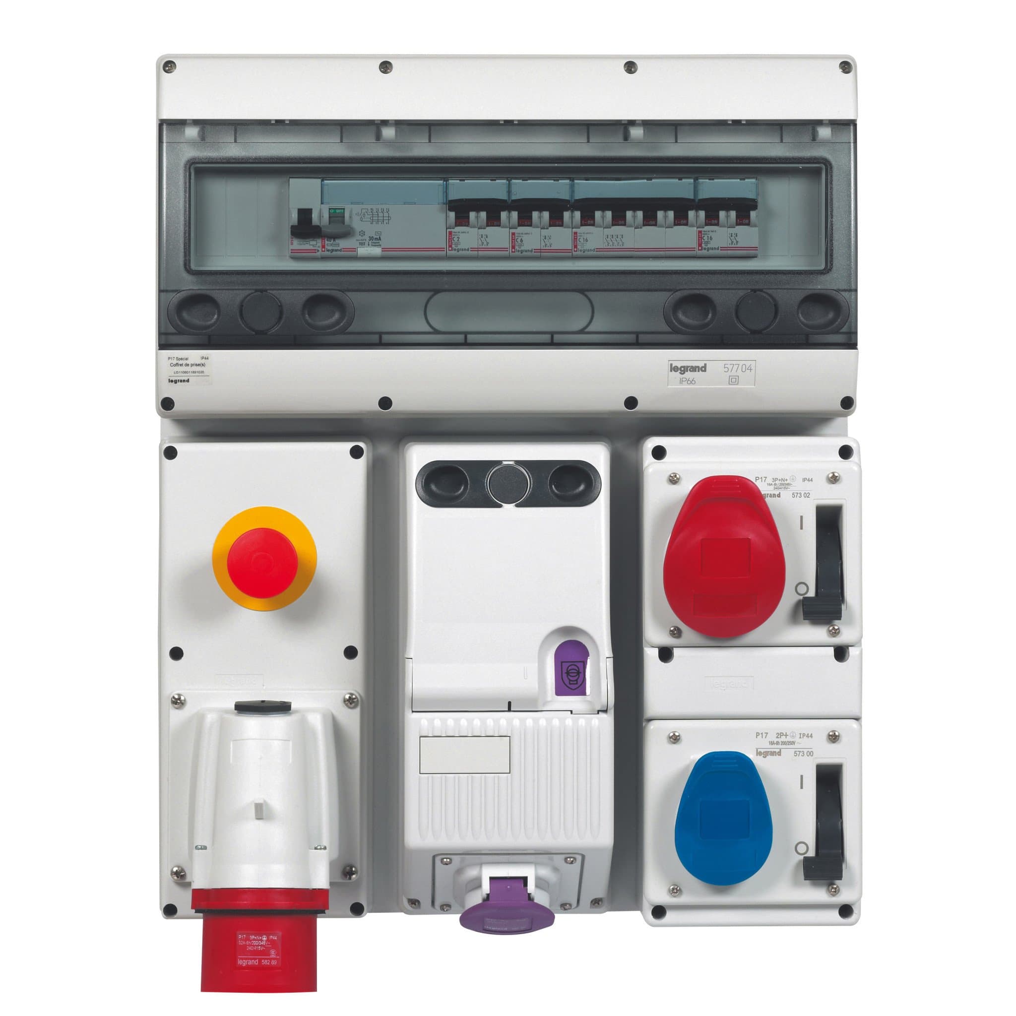 Legrand Вилка наклад. 32А 2К+H+З 380В IP44 058289 — миниатюра 1