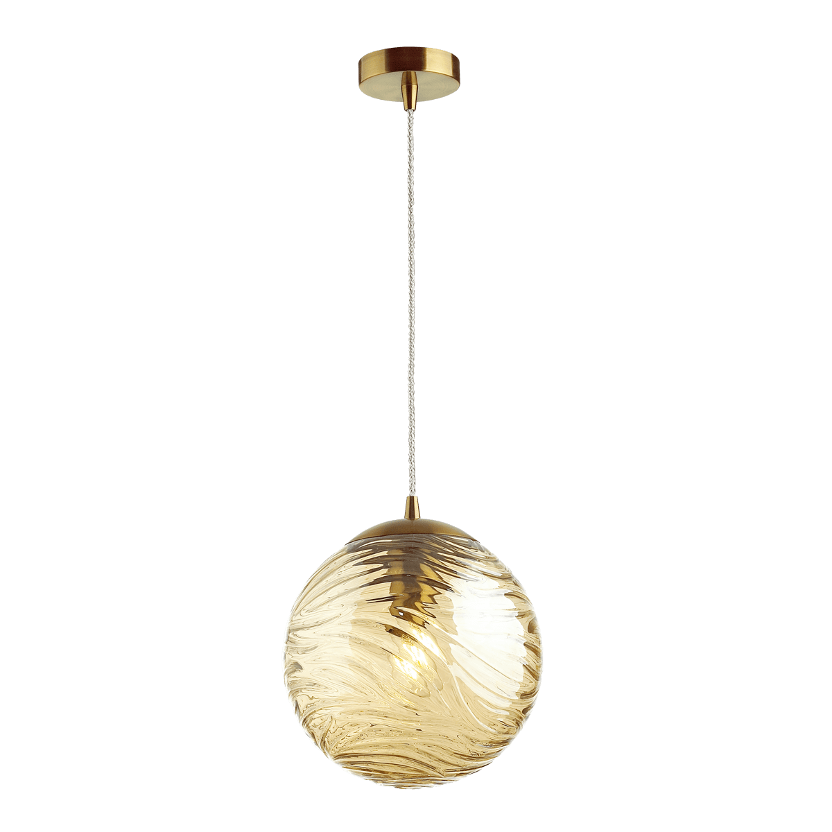 Odeon Light 4780/1 ODL21 янтарный/бронзовый Подвес E27 60W OTILA — миниатюра 2