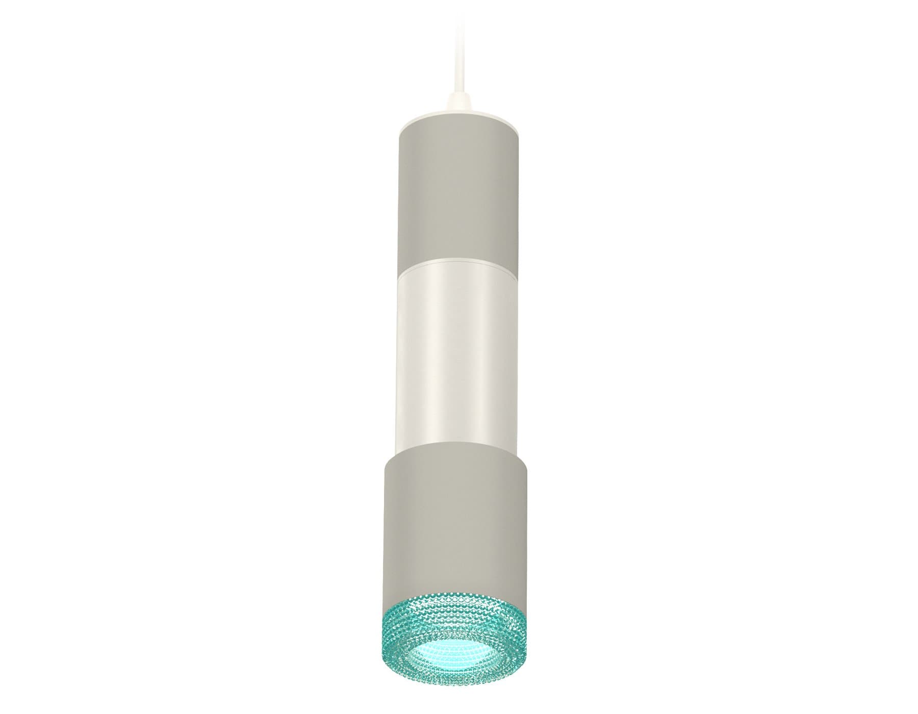 Ambrella Комплект подвесного светильника XP7423002 SGR/PSL/BL серый песок/серебро полированное/голубой MR16 GU5.3 (A2301, C6314, A2060, C6325, A2030, — миниатюра 1