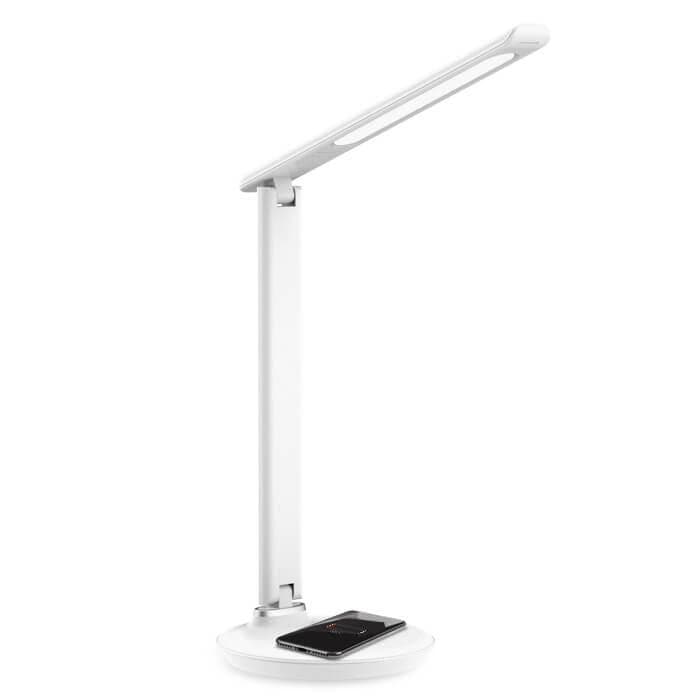 Ambrella Светодиодная настольная лампа с беспроводной зарядкой DE520 WH белый LED 3000-6400K 8W