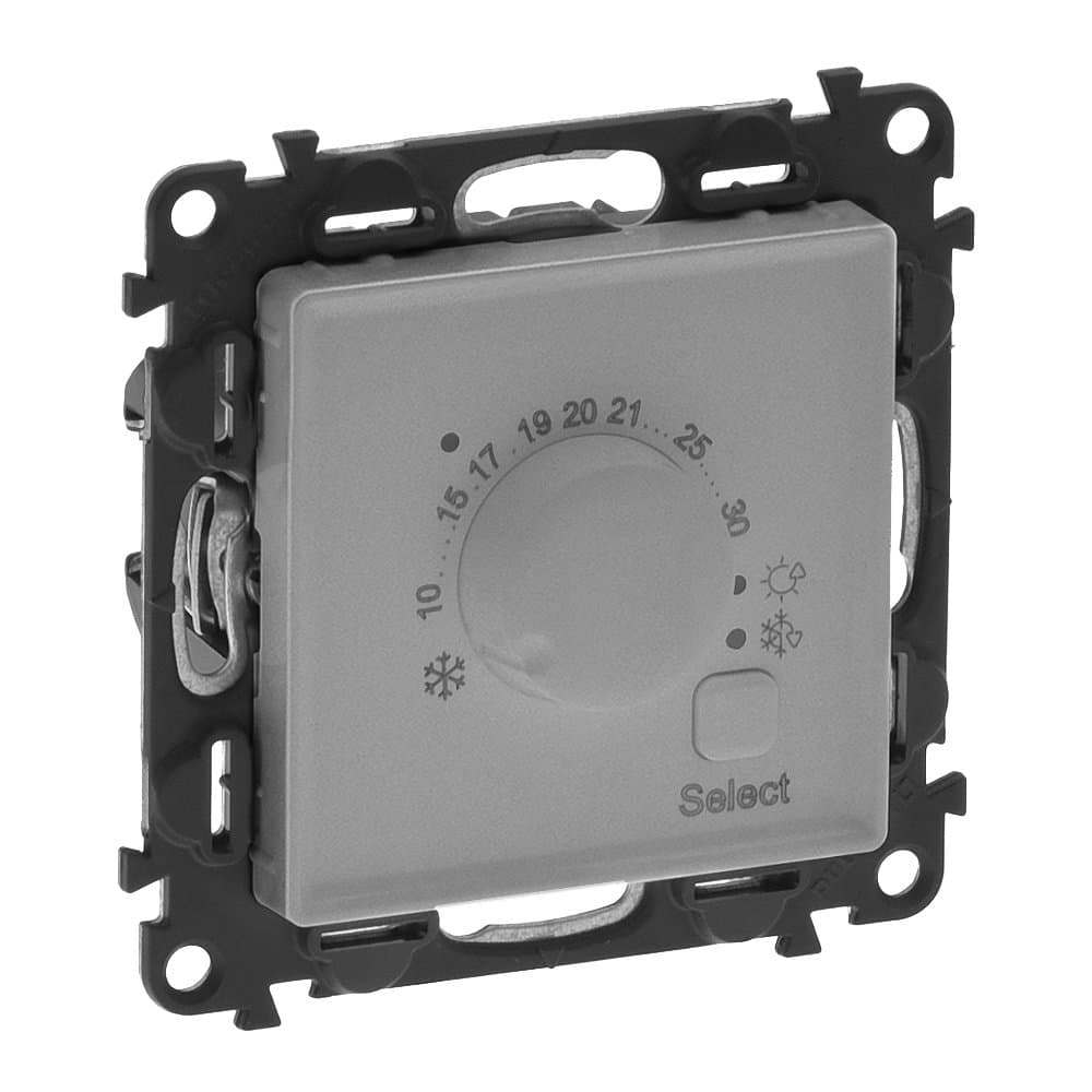 Legrand Valena LIFE Алюм Термостат комнатный электронный 752333 — миниатюра 1