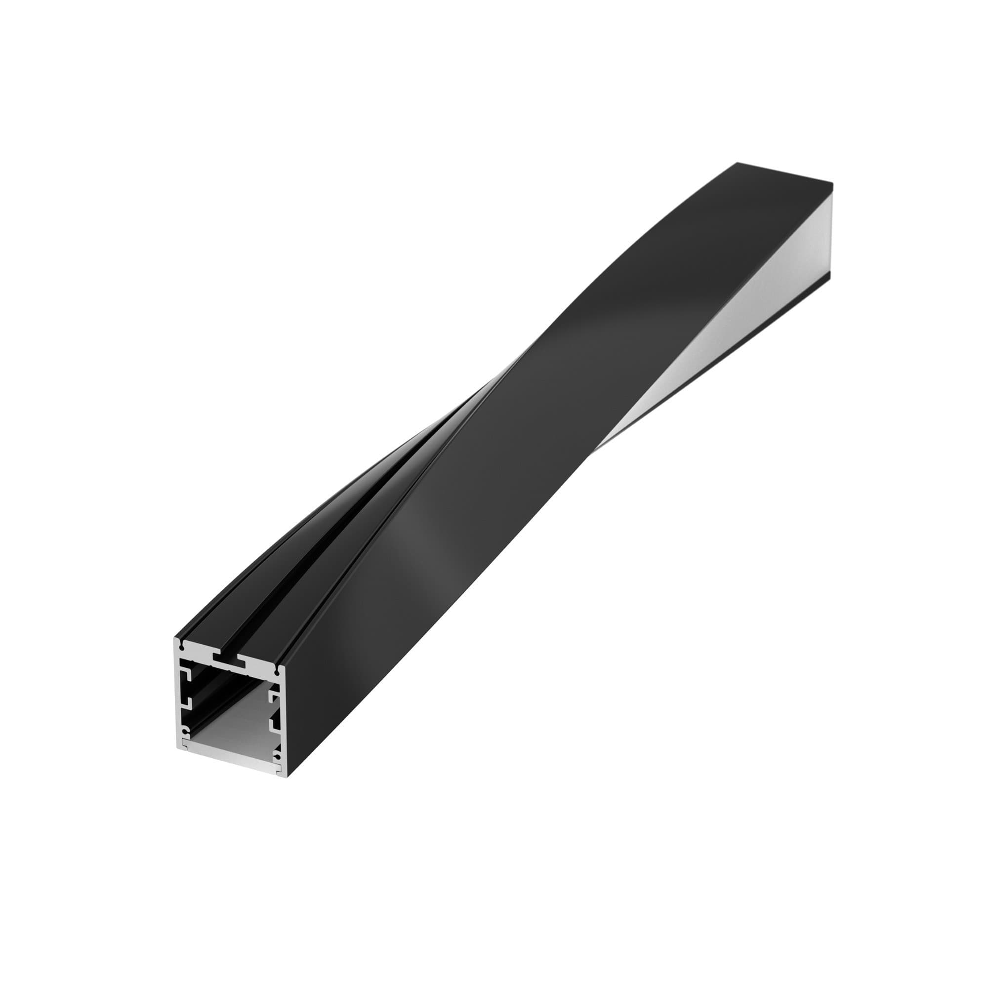 Arlight Профиль SL-ARC-3535-TWIST90L-400 BLACK (Алюминий) 032679 — миниатюра 2
