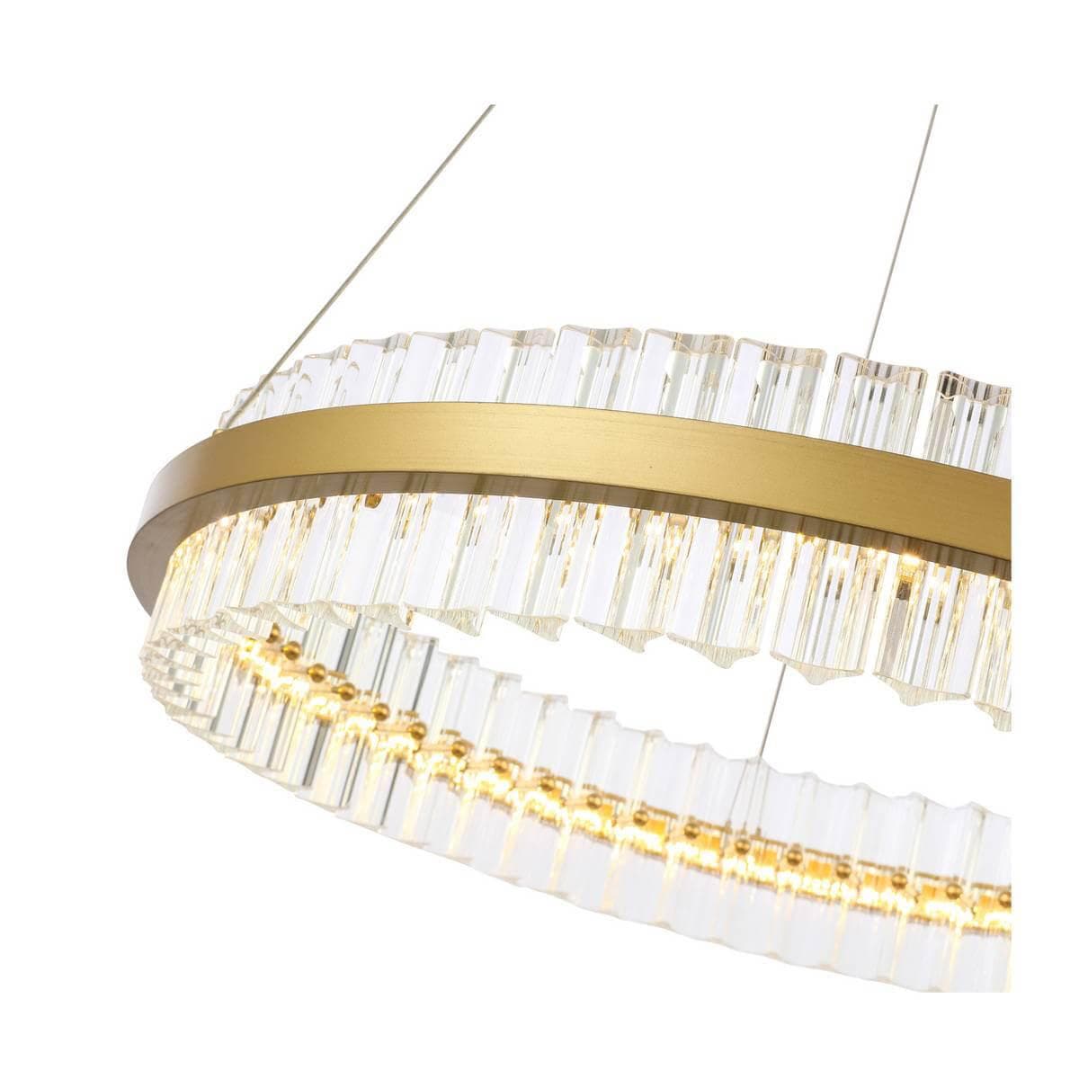 ST Luce SL383.213.01 Светильник подвесной Матовое золото/Прозрачный LED 1*44W — миниатюра 2
