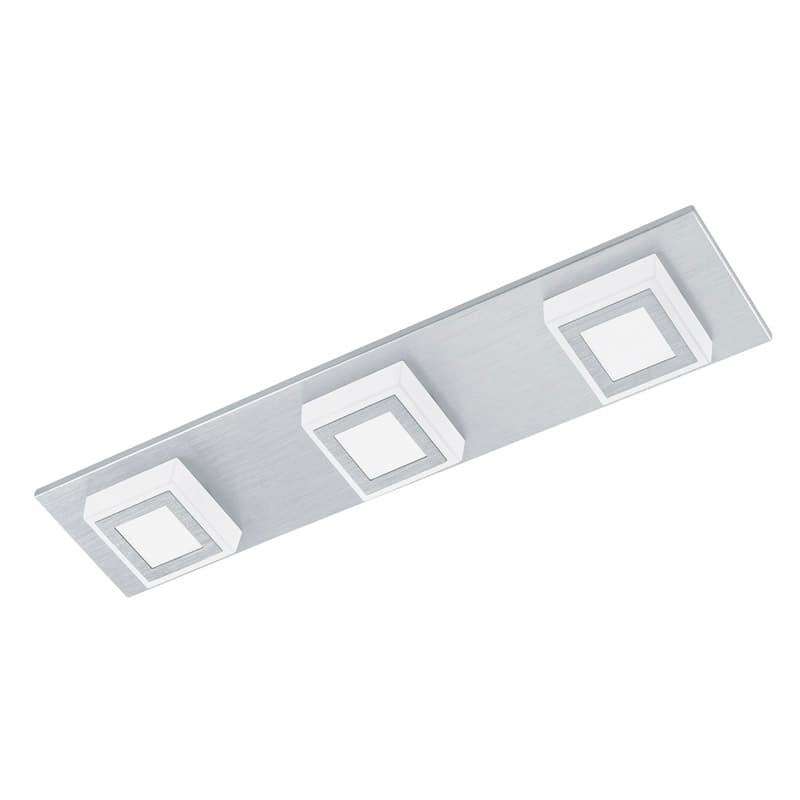 Eglo Светильник LED настенно-потолочный MASIANO, 3х3,3W (LED), 450х100, алюминий матовый/пластик, матовый 94507