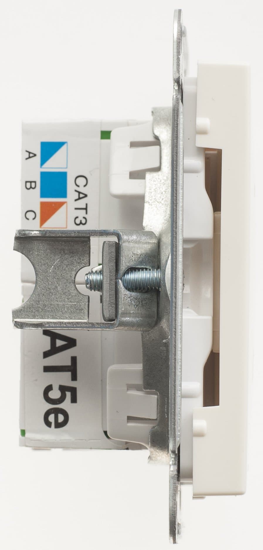 Systeme Electric Wessen 59 Беж Розетка 2-ая ТЛФ + компьютерная 5е (RJ11+RJ45) — миниатюра 3