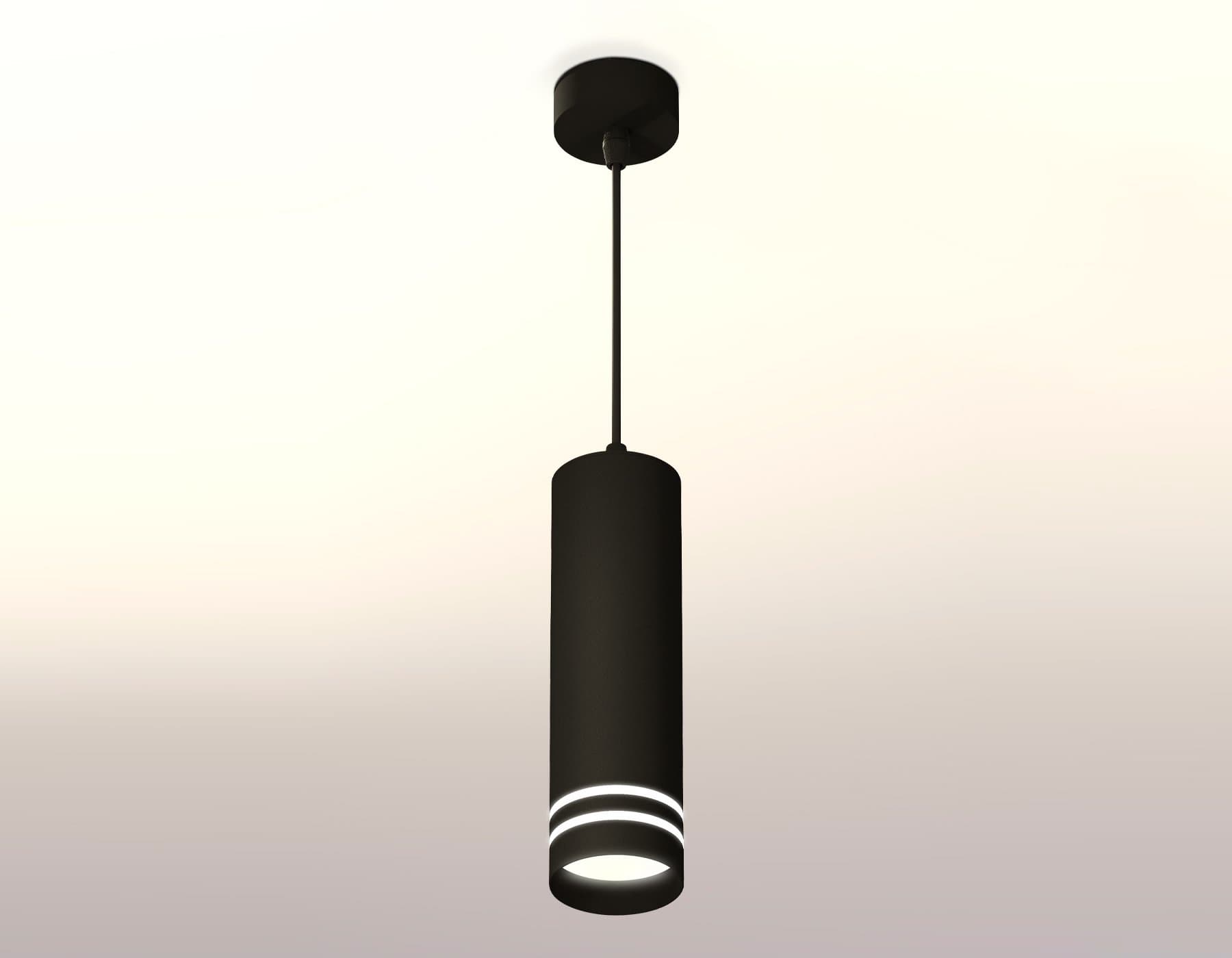Ambrella Комплект подвесного светильника с акрилом XP7456003 SBK/FR черный песок/белый матовый MR16 GU5.3 (A2311, C7456, N7142) — миниатюра 3
