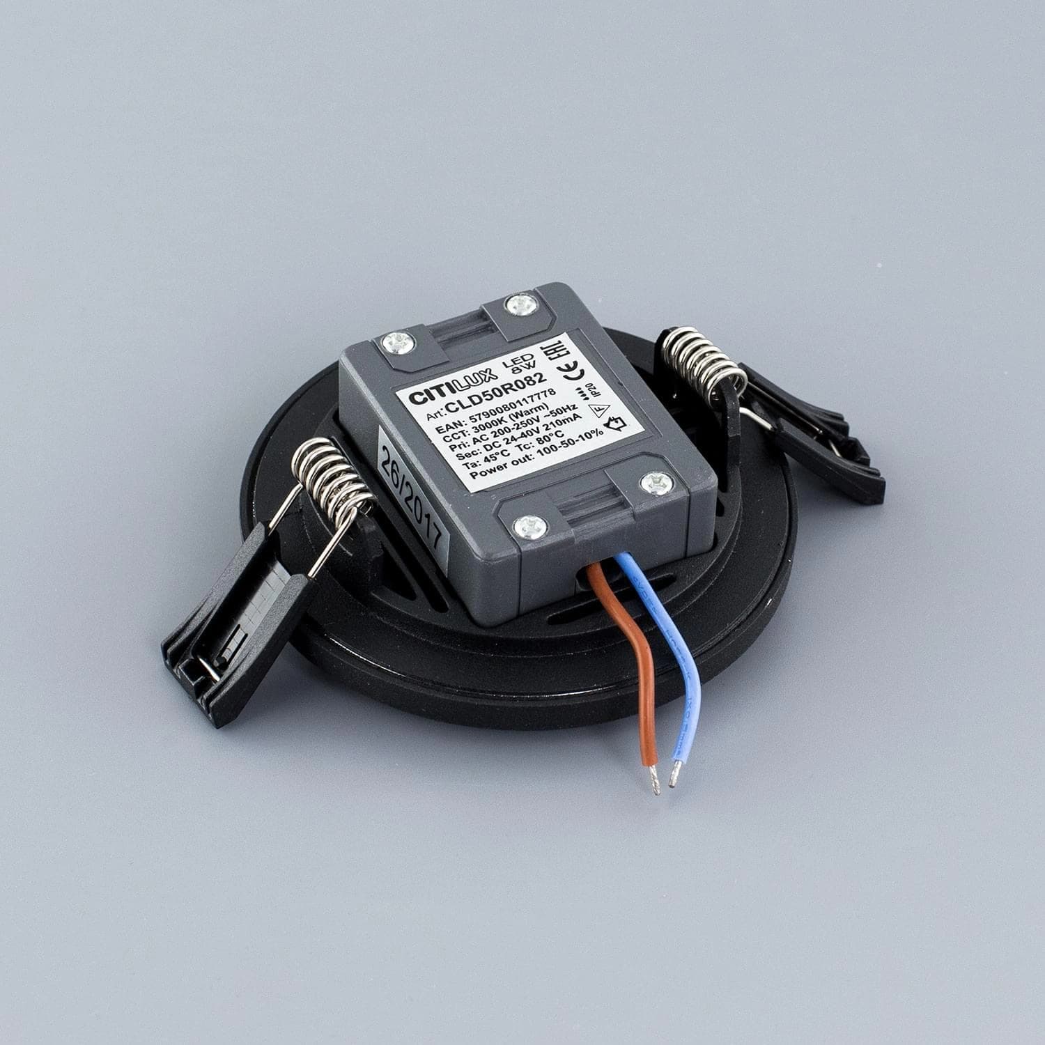 Citilux CLD50R082 Омега Черный Светильник Встр 8W*3000K — миниатюра 4