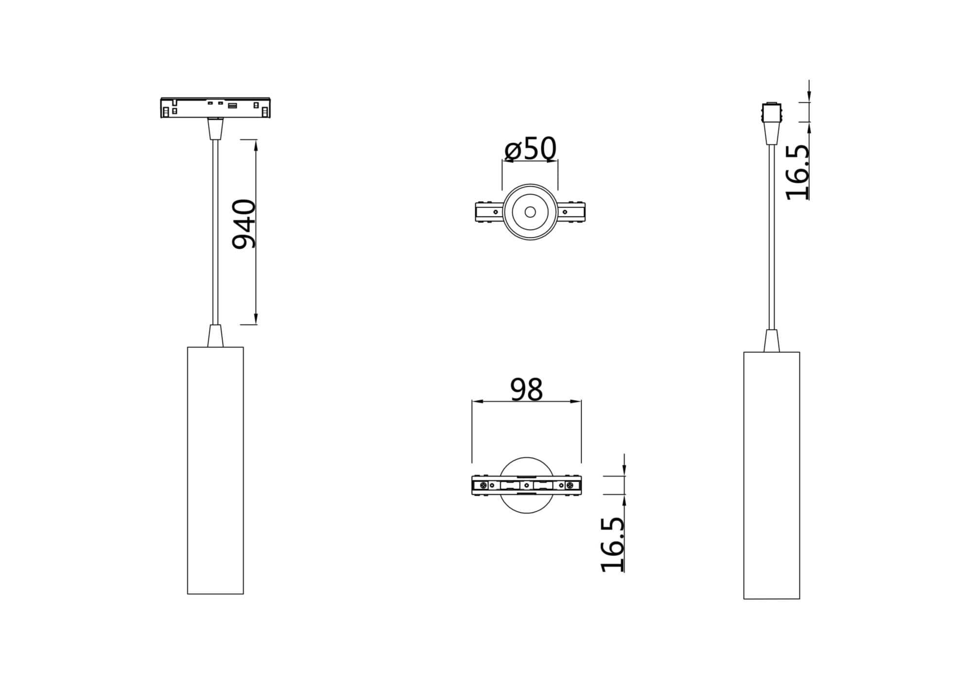 Maytoni Magnetic track system Белый Светильник трековый TR016-2-12W4K-W — миниатюра 3