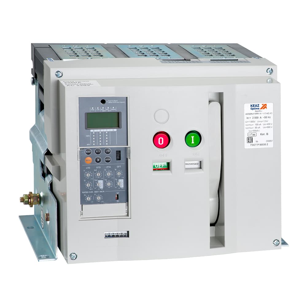 КЭАЗ Выключатель автоматический OptiMat A-3200-S4-3P-100-F-MR8.0-BH-C2220-M2-P02-S1-03