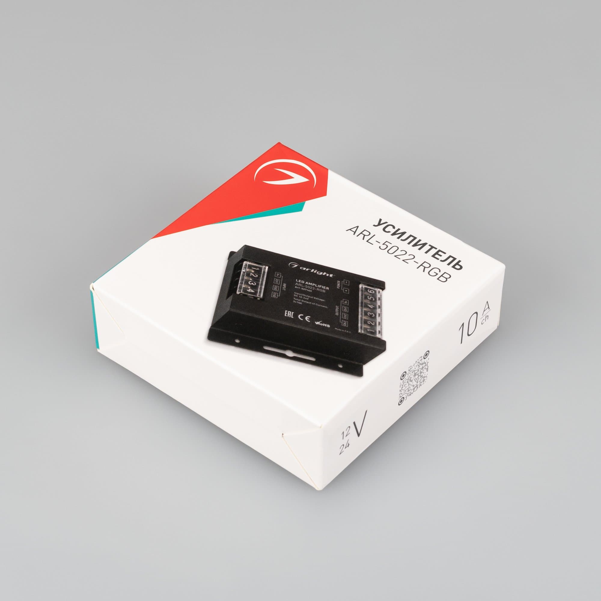 Arlight Усилитель ARL-5022-RGB (12-24V, 3x10A, 360-720W) (IP20 Металл, 3 года) 027140 — миниатюра 4