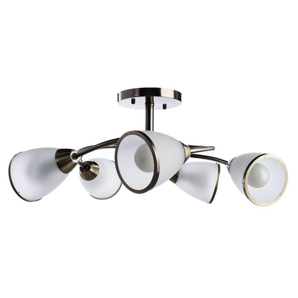 Arte Lamp Innocente Бронза/Белый Светильник потолочный 5x60W 5xE14 A6056PL-5AB