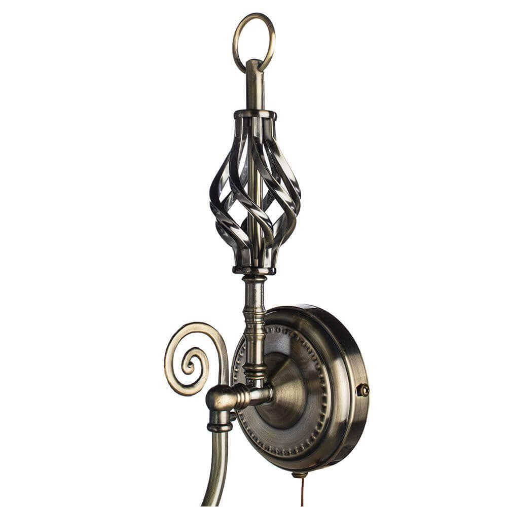 Arte Lamp Zanzibar Бронза/Белый Бра 40W E14 A8390AP-1AB — миниатюра 4
