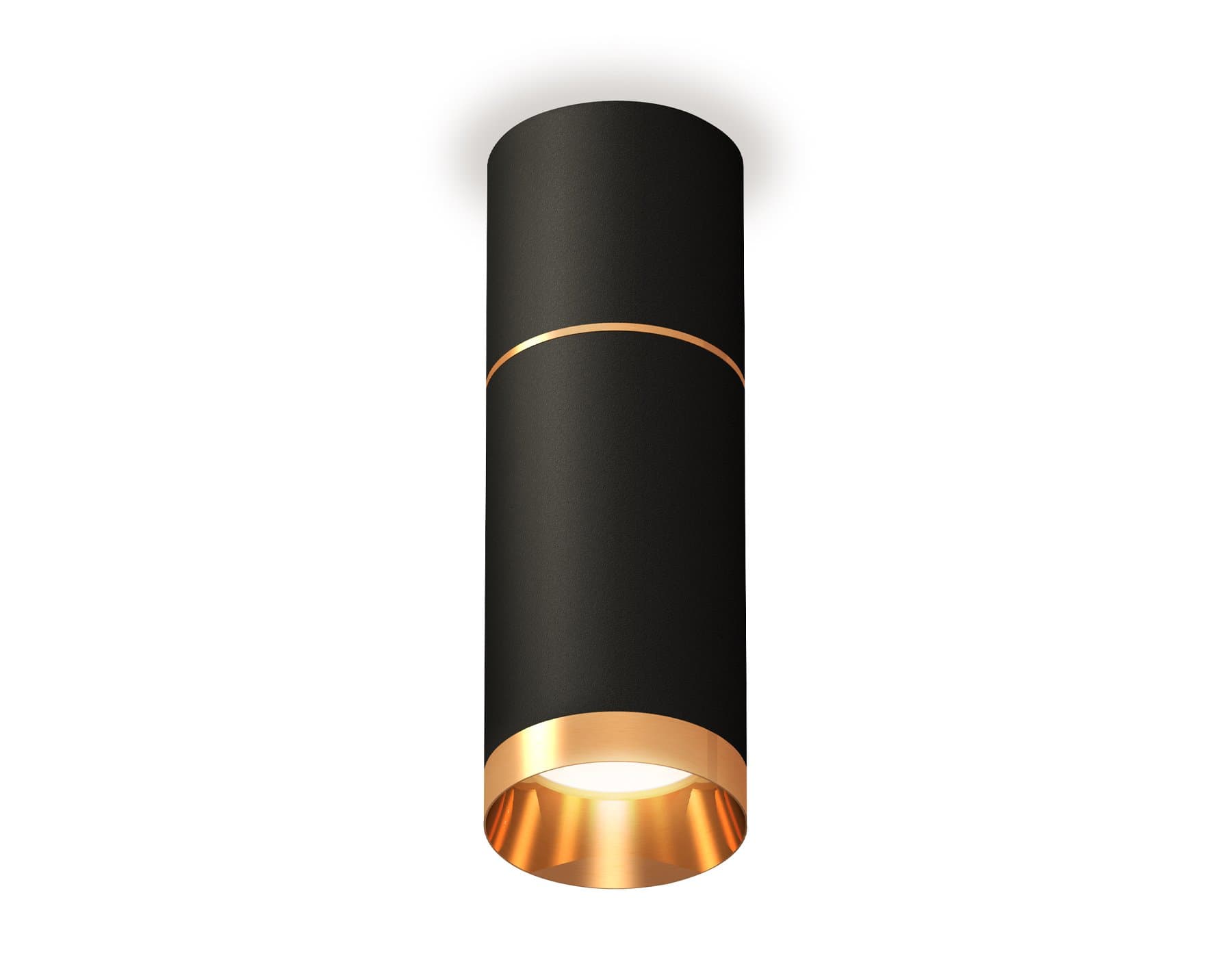 Ambrella Комплект накладного светильника XS6323062 SBK/PYG черный песок/золото желтое полированное MR16 GU5.3 (C6302, A2062, C6323, N6134) — миниатюра 1