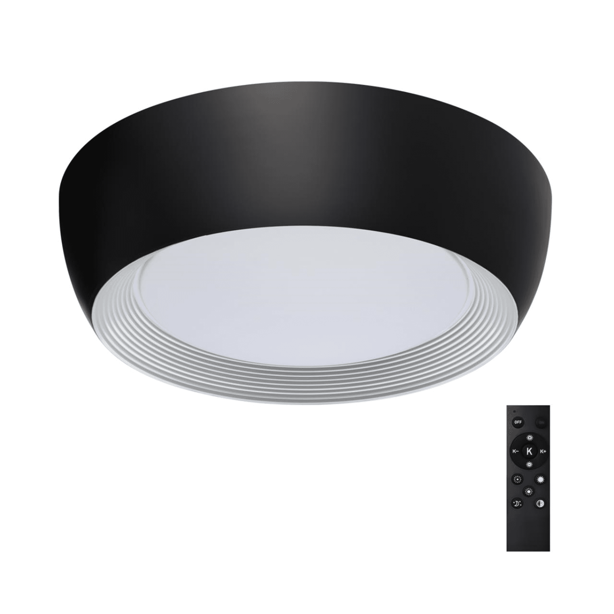 Sonex 7716/54L AVRA LED SN Светильник металл/акрил/белый/черный LED 54Вт 3000-6500К D500 IP20 пульт ДУ CRONUS