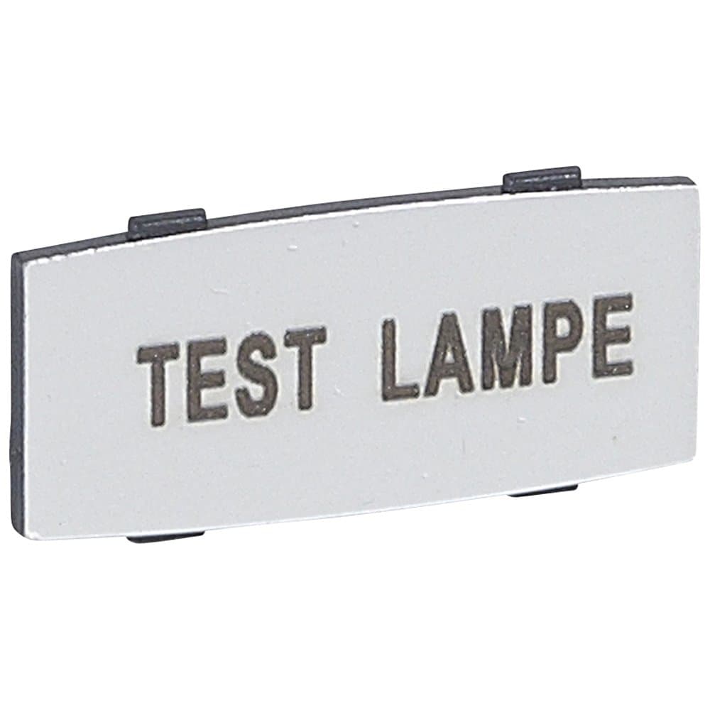 Legrand Osmoz вставк. узкая алюм. ""TEST LAMPE" надпись 024345