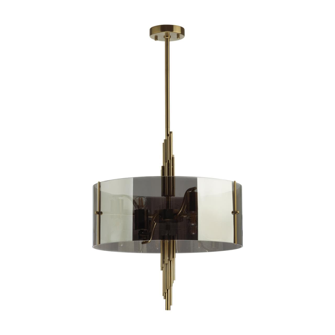Odeon Light 4895/6 MODERN ODL_EX23 37 бронзовый/дымчатый/металл/стекло Люстра E27 6*40W MARGARET — миниатюра 1