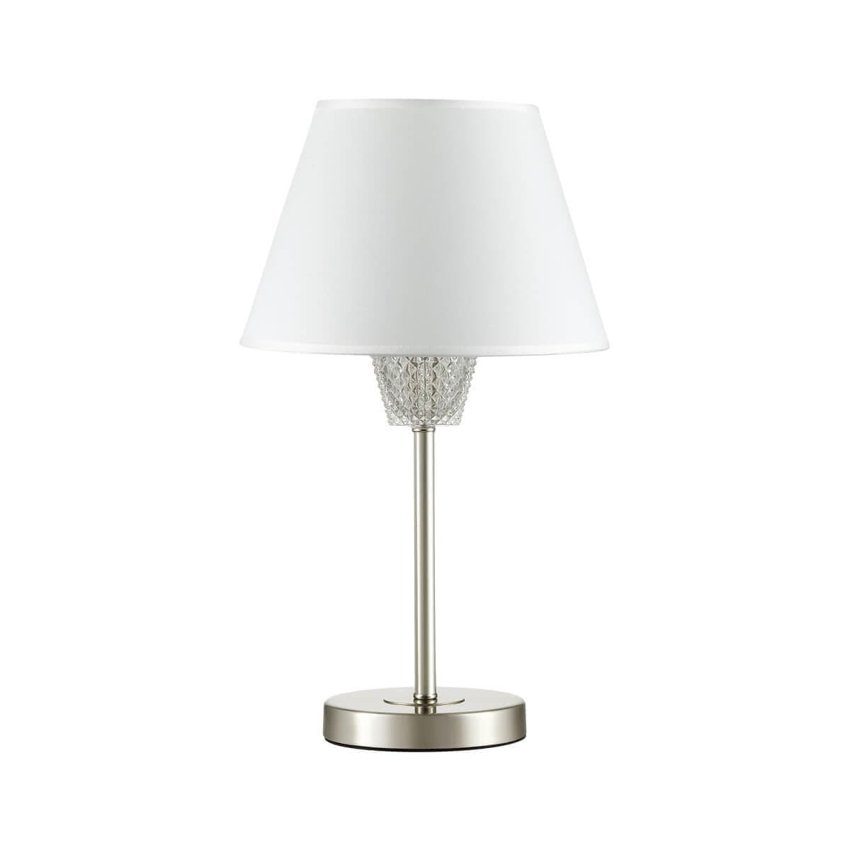 Lumion 4433/1T LN20 225 никель, белый, стеклянный декор Настольная лампа E14 1*40W 220V ABIGAIL — миниатюра 2
