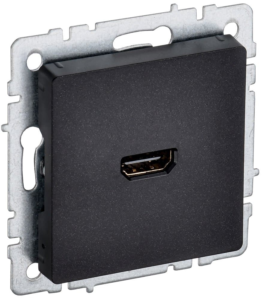 IEK BRITE BASE Черный Розетка HDMI РHDMI-0-БрЧ